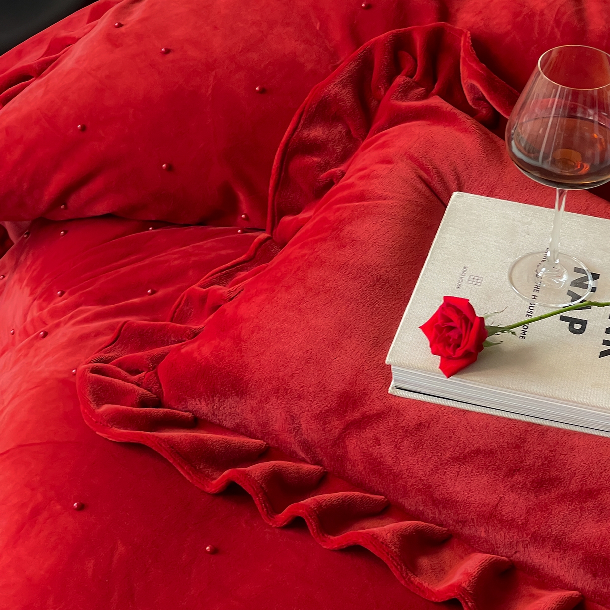 91家纺网 家纺一手货源 找家纺 （总）西西家居 2025新款全消光230g牛奶绒四件套-幸福宝珠（各平台严格控价劵后不低于318元起! 会员-20元）