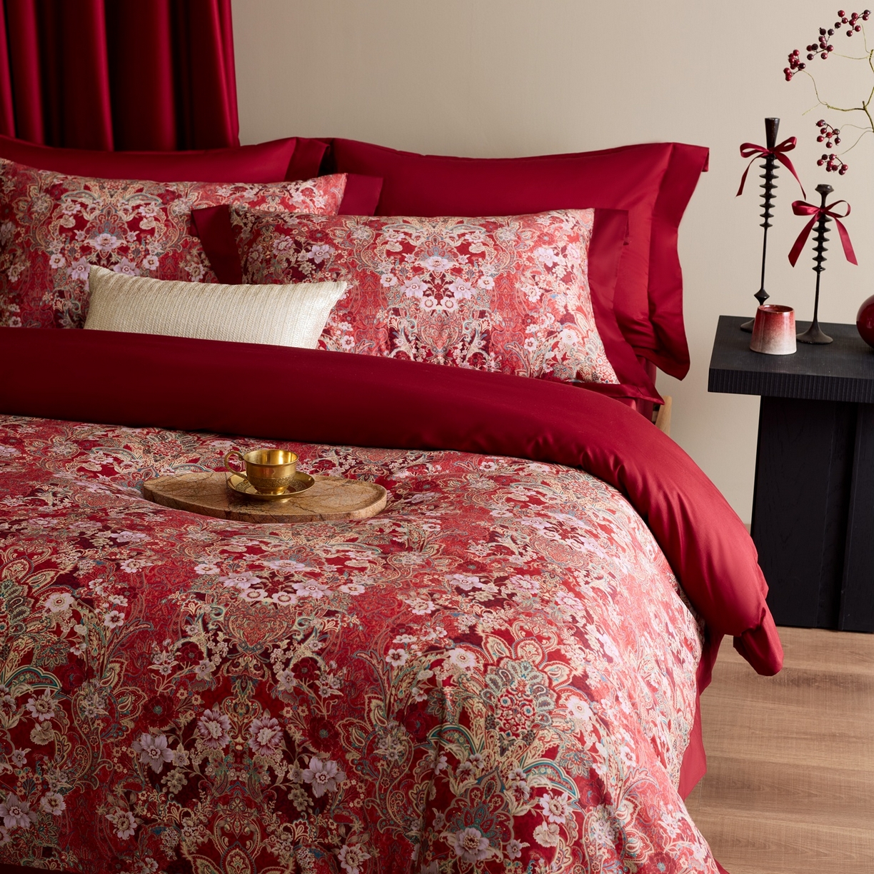 91家纺网 家纺一手货源 找家纺 （总）涞澳家纺 2025新款婚庆印花四件套