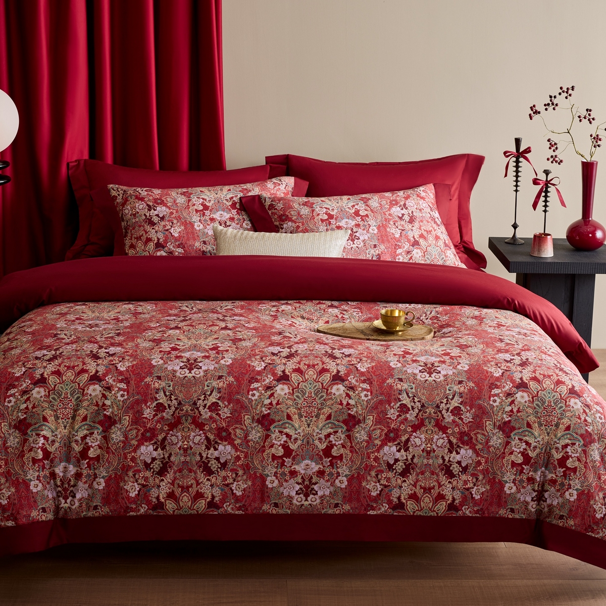 91家纺网 家纺一手货源 找家纺 （总）涞澳家纺 2025新款婚庆印花四件套