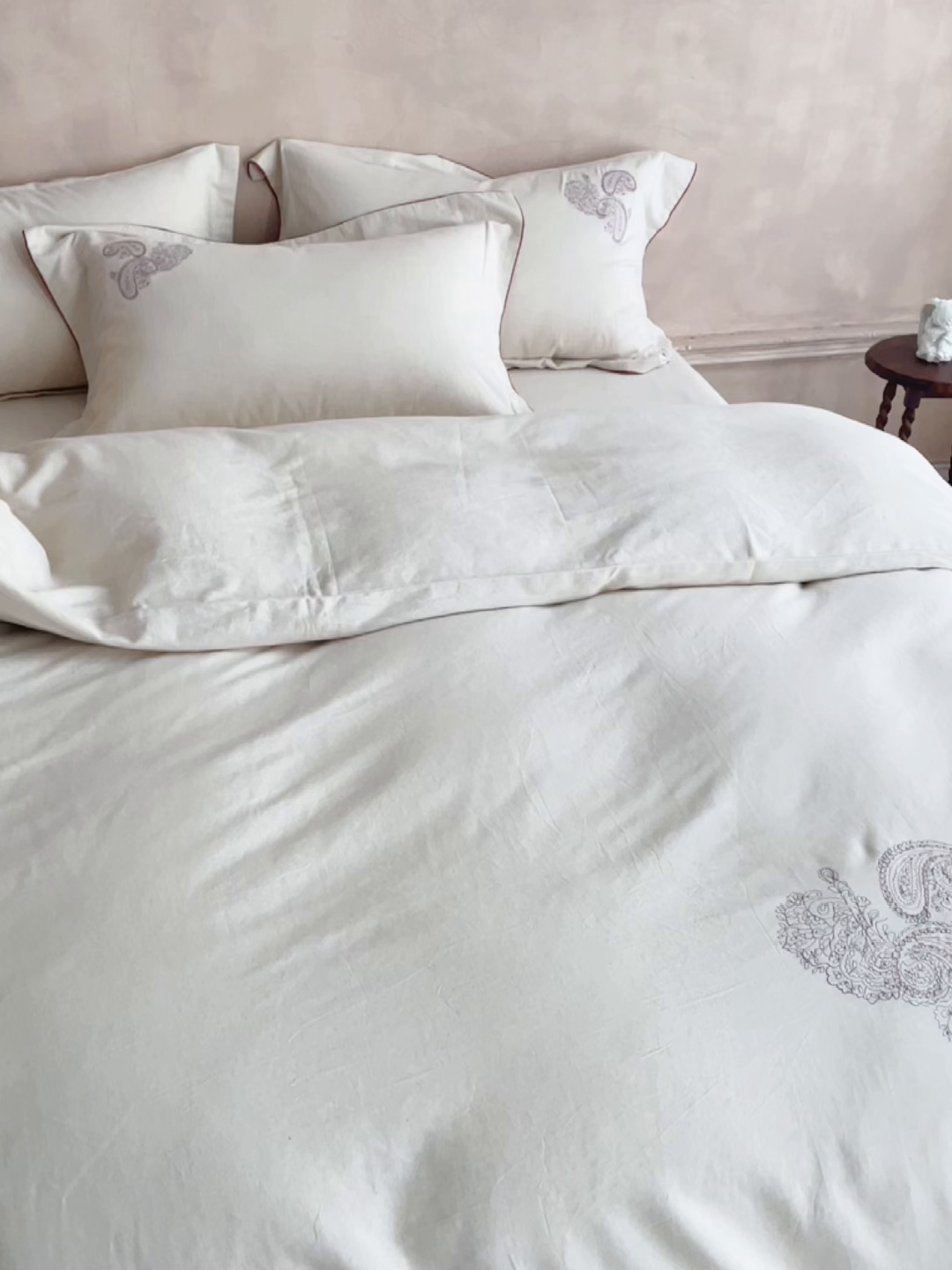 91家纺网 家纺一手货源 找家纺 涞澳家纺 2025新款棉麻皱皱纱四件套 川礼