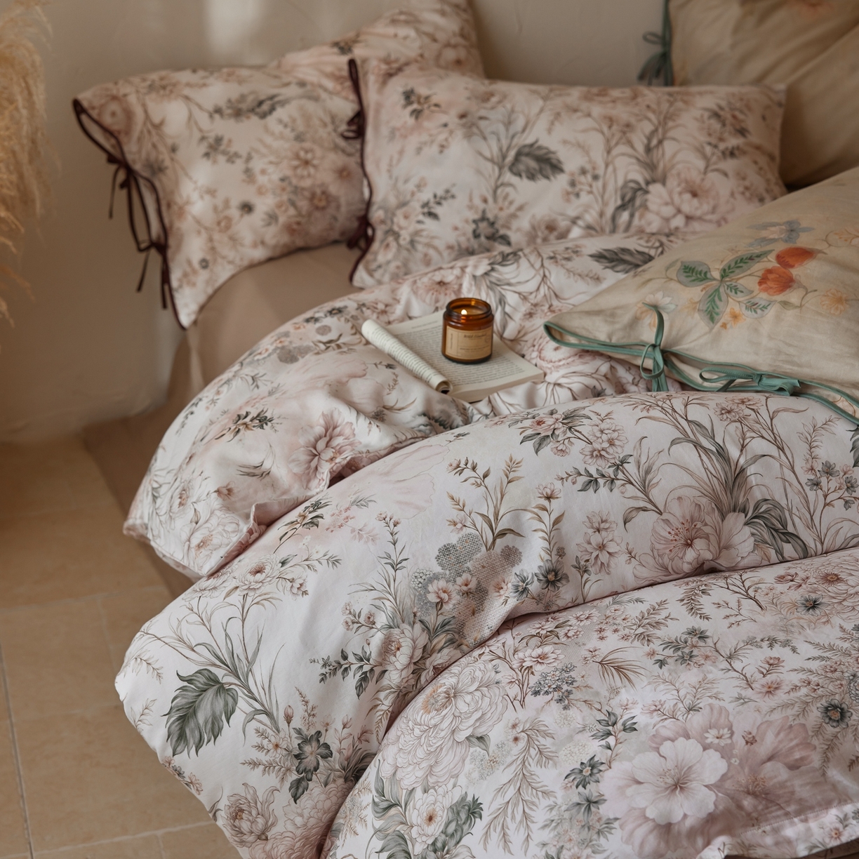 91家纺网 家纺一手货源 找家纺 （总）涞澳家纺 2025新款全棉纯棉软烟纱四件套