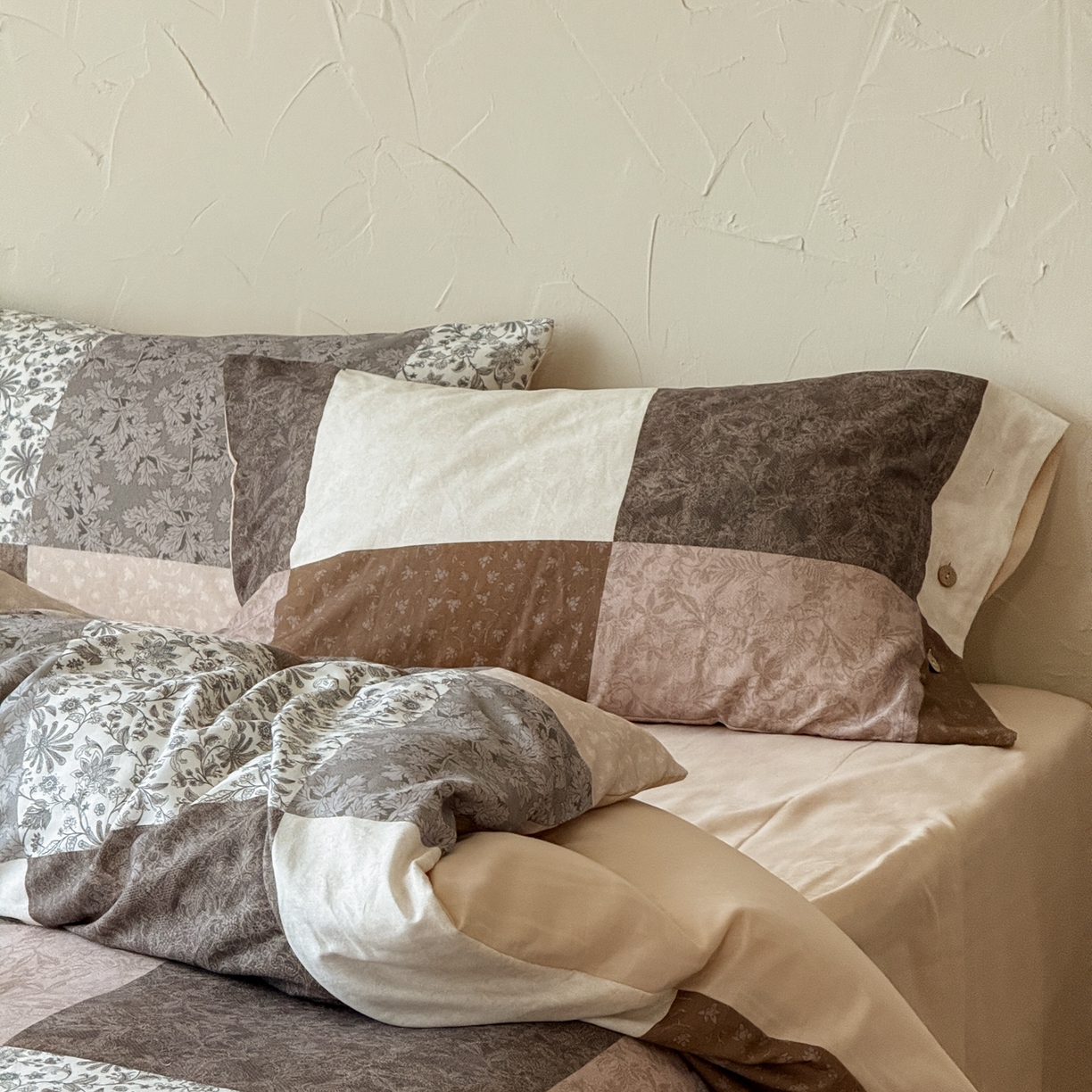 91家纺网 家纺一手货源 找家纺 涞澳家纺 2025新款全棉纯棉软烟纱四件套 北欧森林