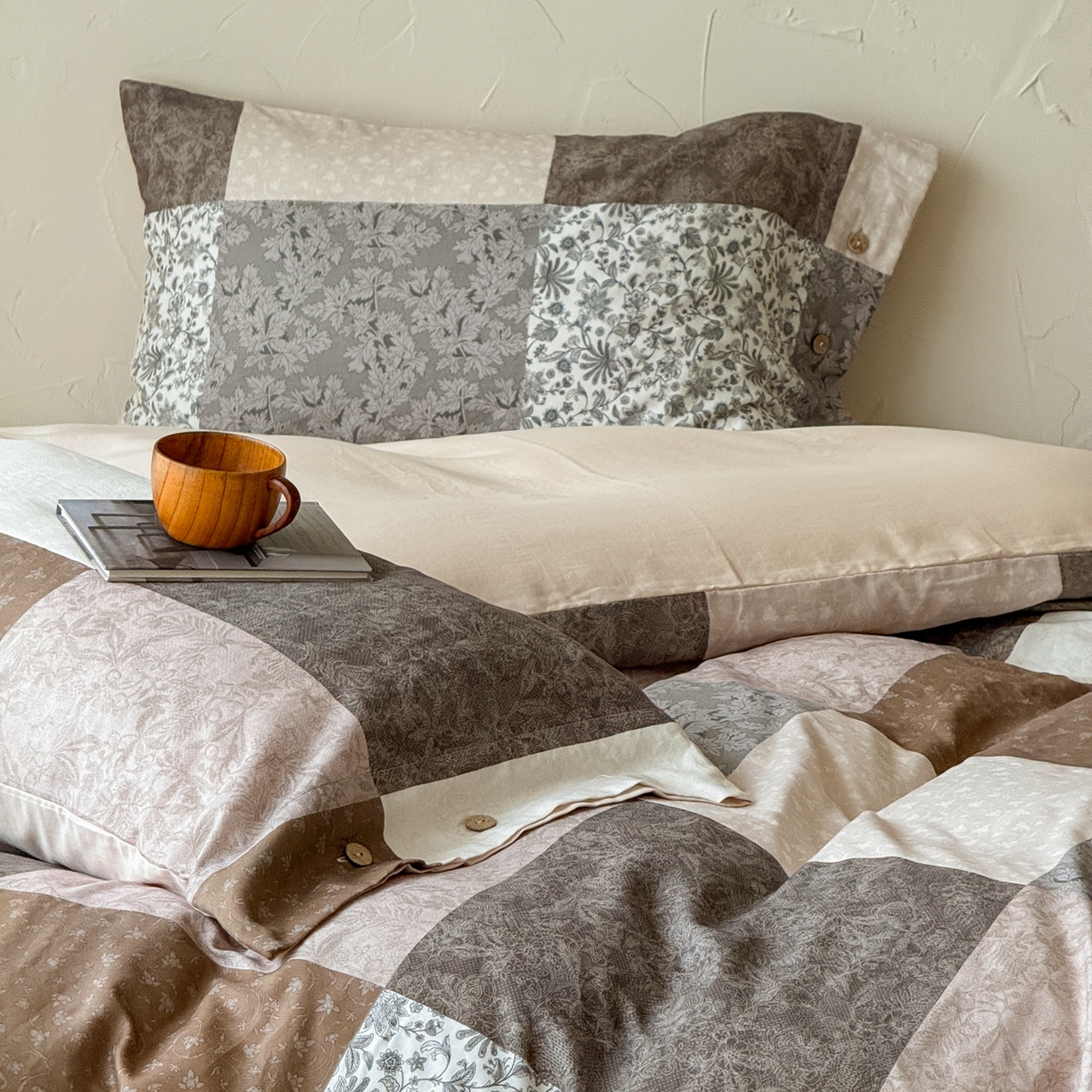 91家纺网 家纺一手货源 找家纺 涞澳家纺 2025新款全棉纯棉软烟纱四件套 北欧森林