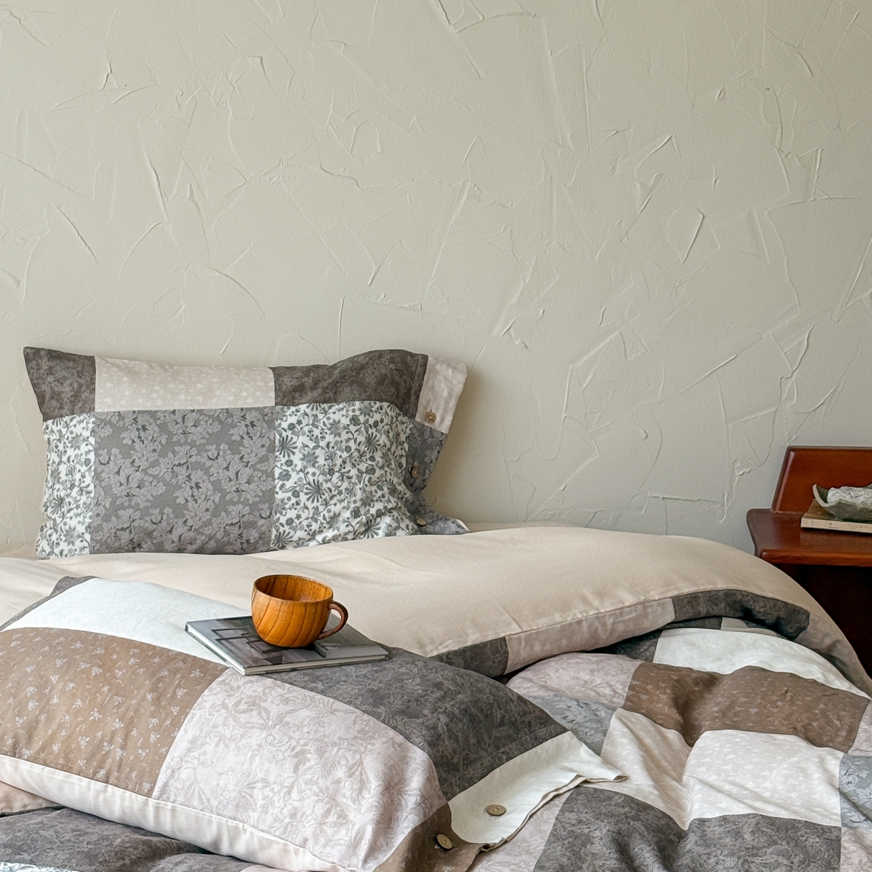 91家纺网 家纺一手货源 找家纺 涞澳家纺 2025新款全棉纯棉软烟纱四件套 北欧森林