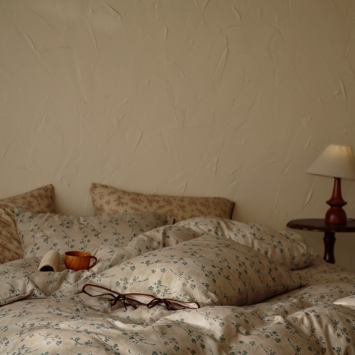 91家纺网 家纺一手货源 找家纺 涞澳家纺 2025新款全棉纯棉软烟纱四件套 浮生若絮