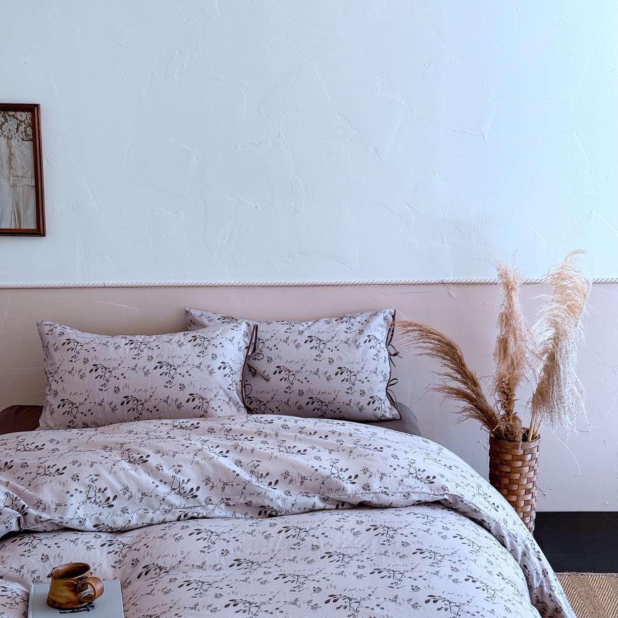 91家纺网 家纺一手货源 找家纺 涞澳家纺 2025新款全棉纯棉软烟纱四件套 梦落轻尘