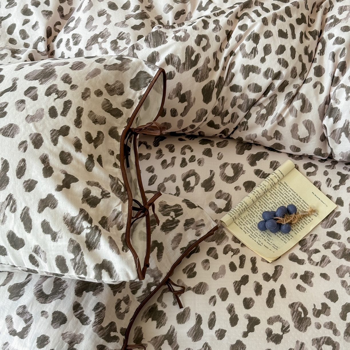 91家纺网 家纺一手货源 找家纺 涞澳家纺 2025新款全棉纯棉软烟纱四件套 暖居时光