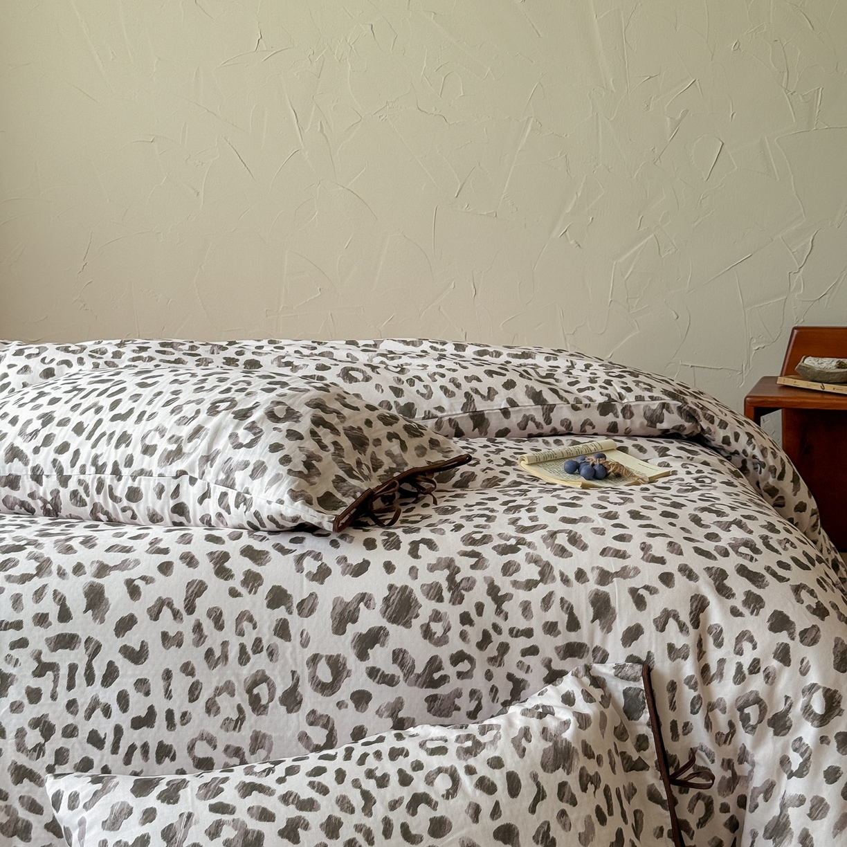 91家纺网 家纺一手货源 找家纺 涞澳家纺 2025新款全棉纯棉软烟纱四件套 暖居时光