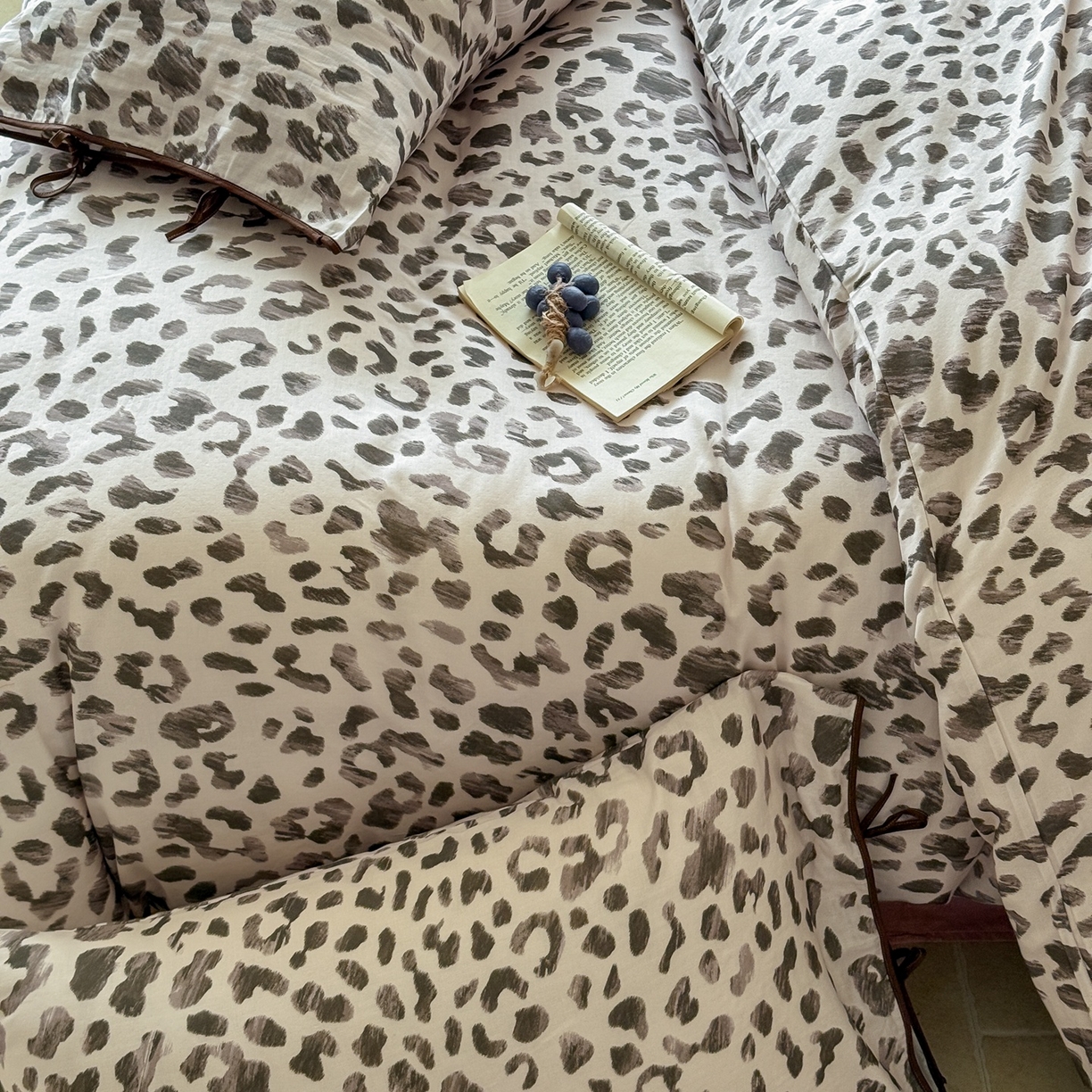 91家纺网 家纺一手货源 找家纺 涞澳家纺 2025新款全棉纯棉软烟纱四件套 暖居时光