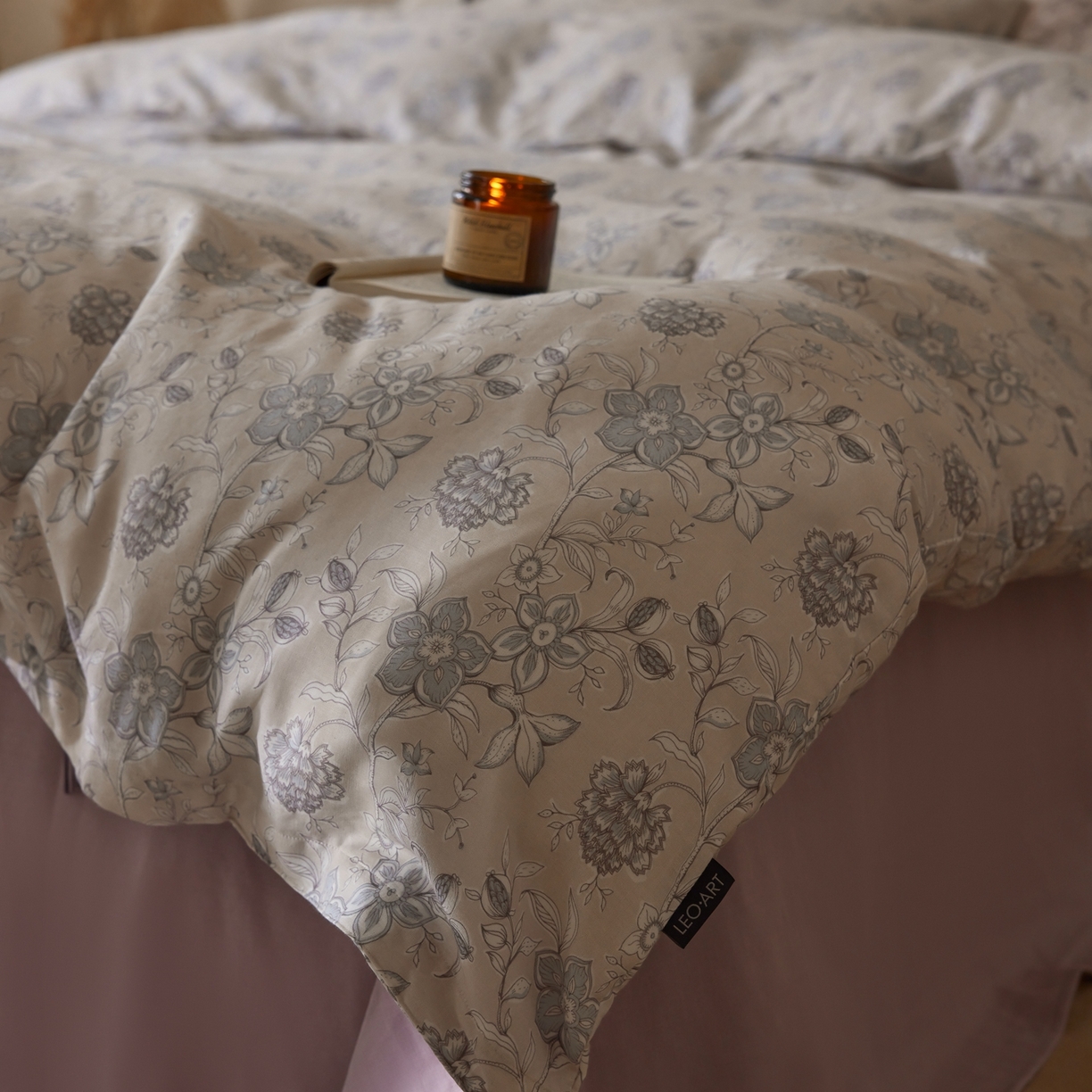 91家纺网 家纺一手货源 找家纺 涞澳家纺 2025新款全棉纯棉软烟纱四件套 一枕清欢