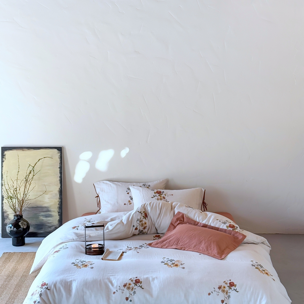 91家纺网 家纺一手货源 找家纺 涞澳家纺 2025新款全棉纯棉软烟纱四件套 逸香雪莹