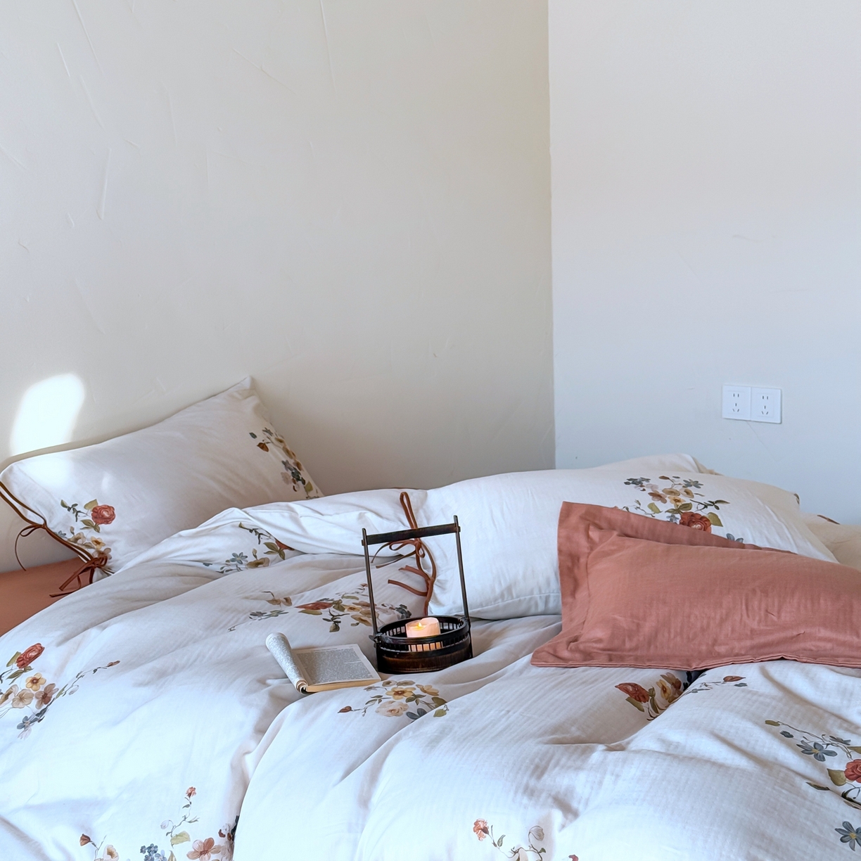 91家纺网 家纺一手货源 找家纺 涞澳家纺 2025新款全棉纯棉软烟纱四件套 逸香雪莹