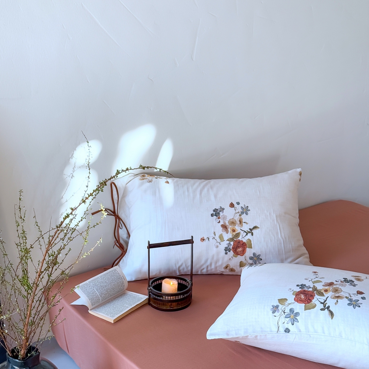 91家纺网 家纺一手货源 找家纺 涞澳家纺 2025新款全棉纯棉软烟纱四件套 逸香雪莹