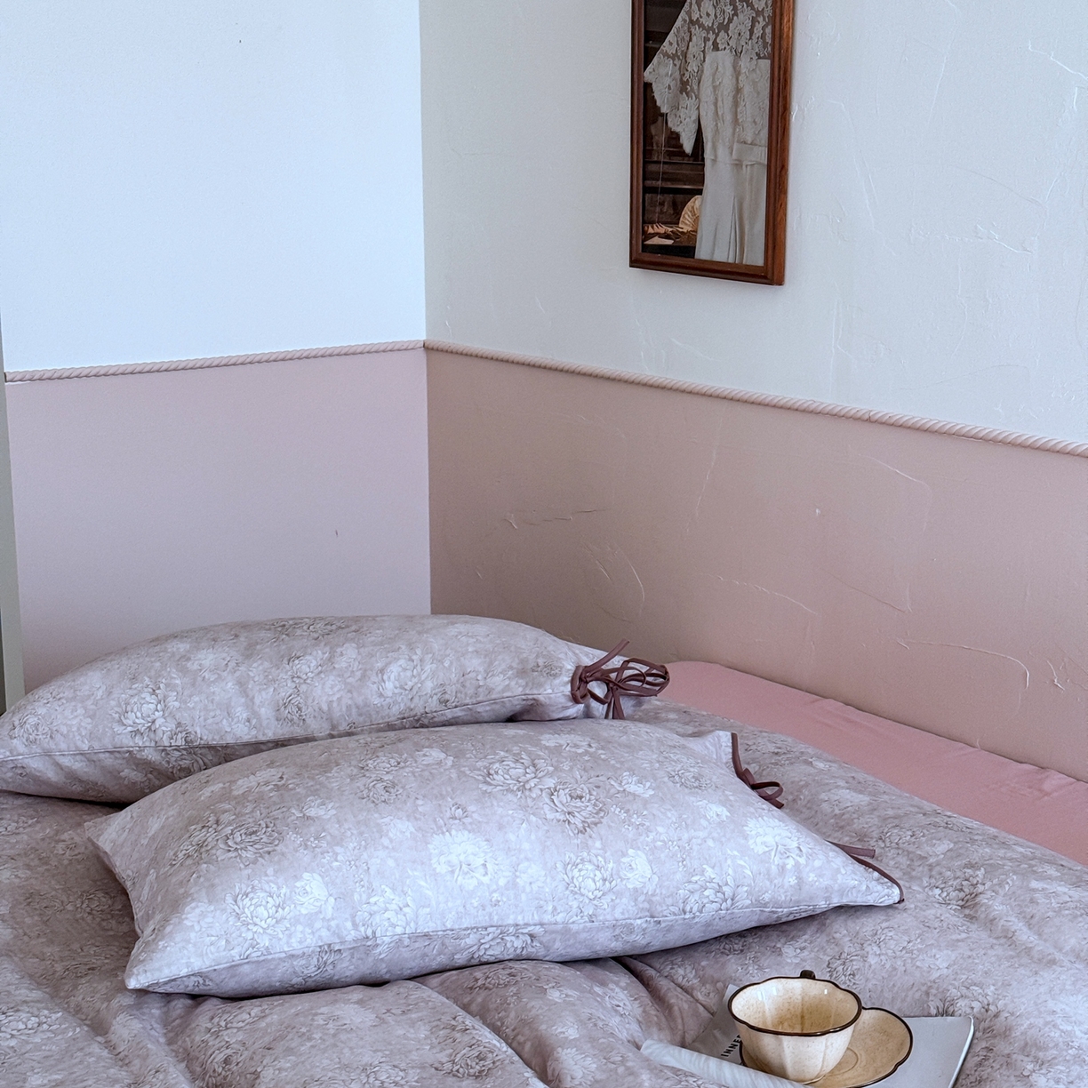 91家纺网 家纺一手货源 找家纺 涞澳家纺 2025新款全棉纯棉软烟纱四件套 幽兰静雅