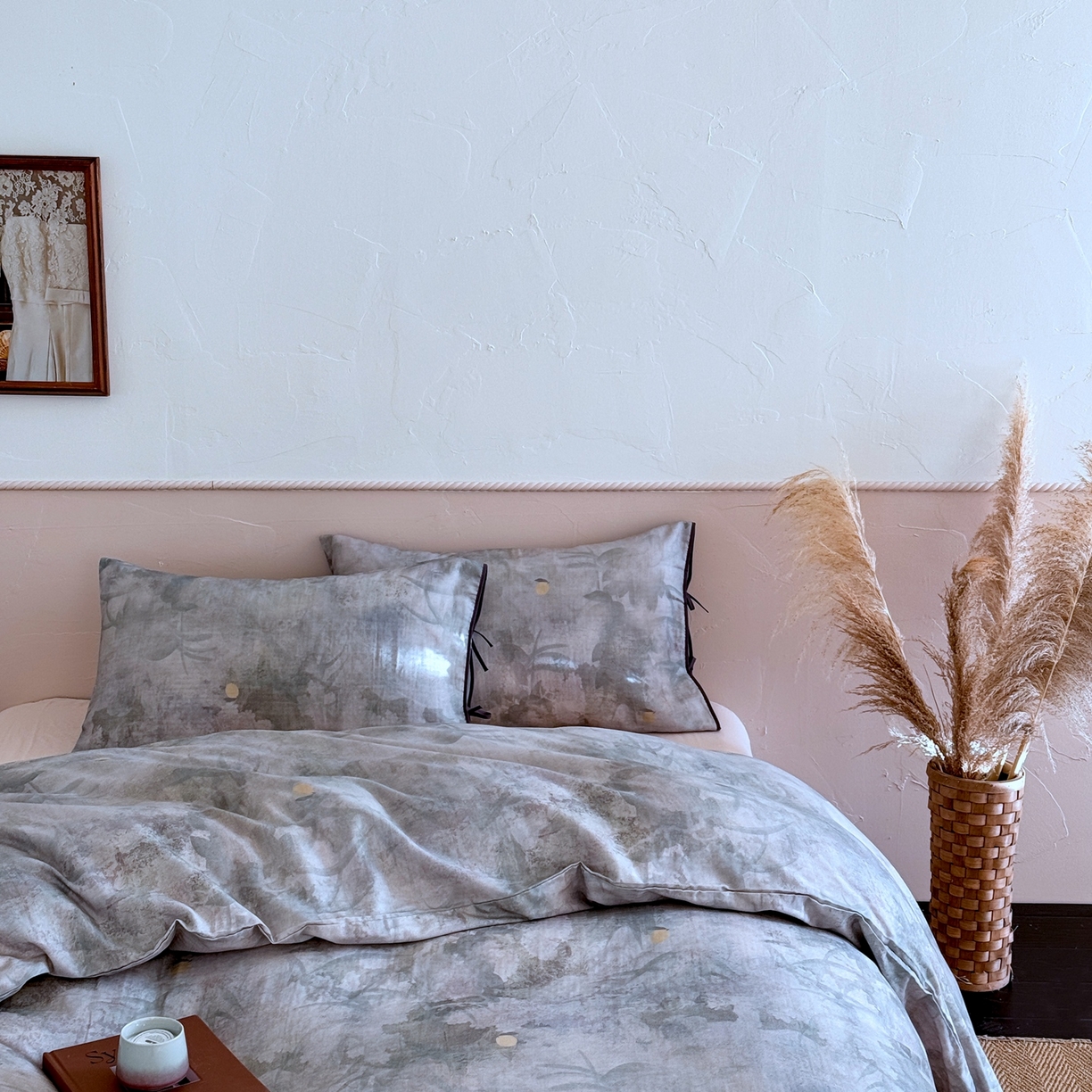 91家纺网 家纺一手货源 找家纺 涞澳家纺 2025新款全棉纯棉软烟纱四件套 月影舞华