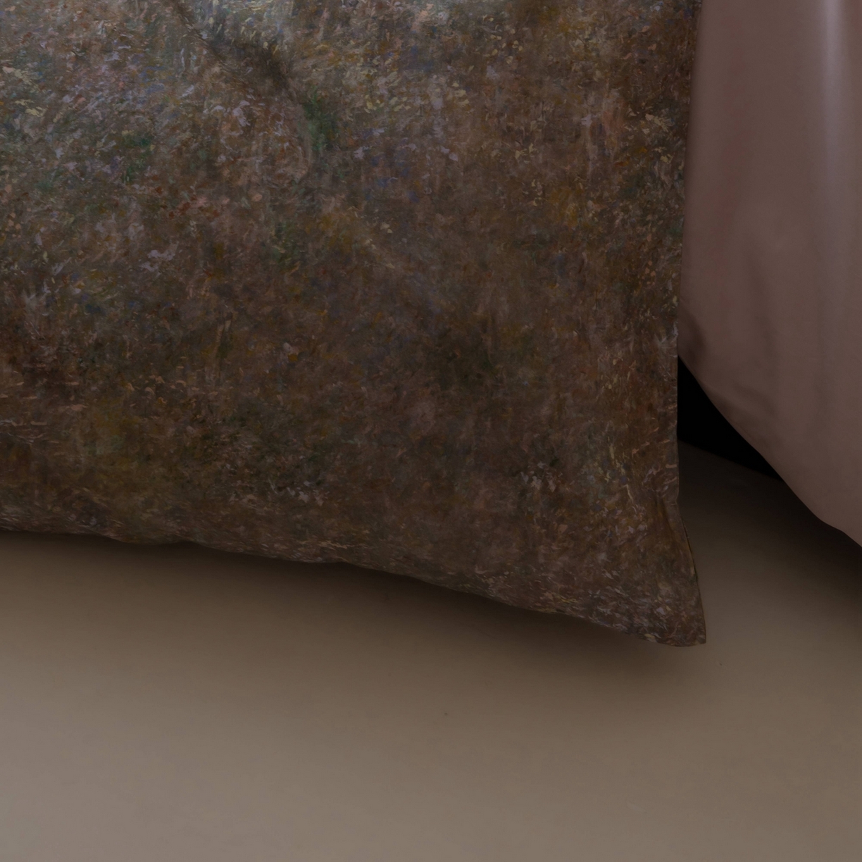 91家纺网 家纺一手货源 找家纺 涞澳家纺 2025新款全棉纯棉贡缎六件套(素色四件套+印花枕套） 汐光