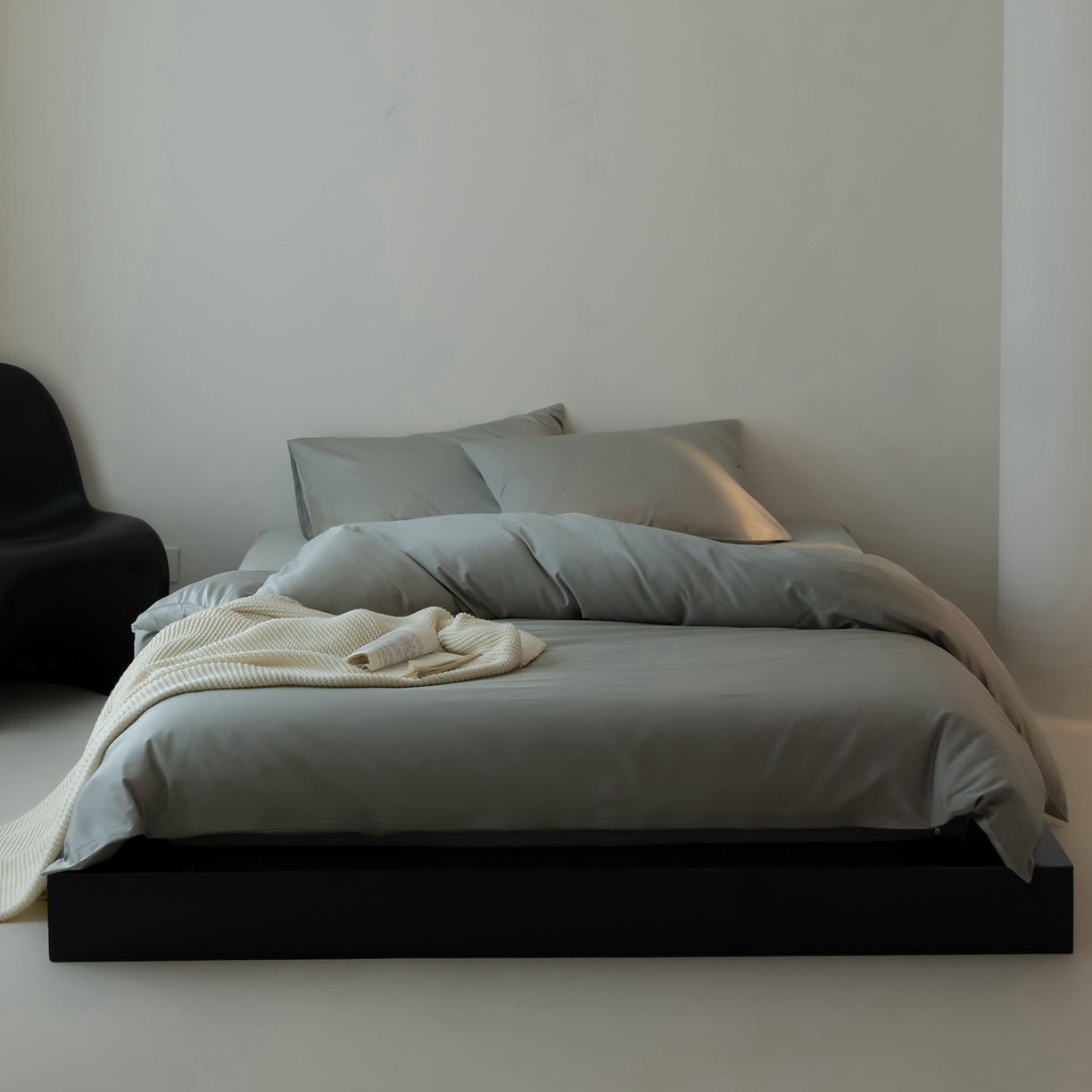 91家纺网 家纺一手货源 找家纺 涞澳家纺 2025新款全棉纯棉贡缎六件套(素色四件套+印花枕套） 辛德