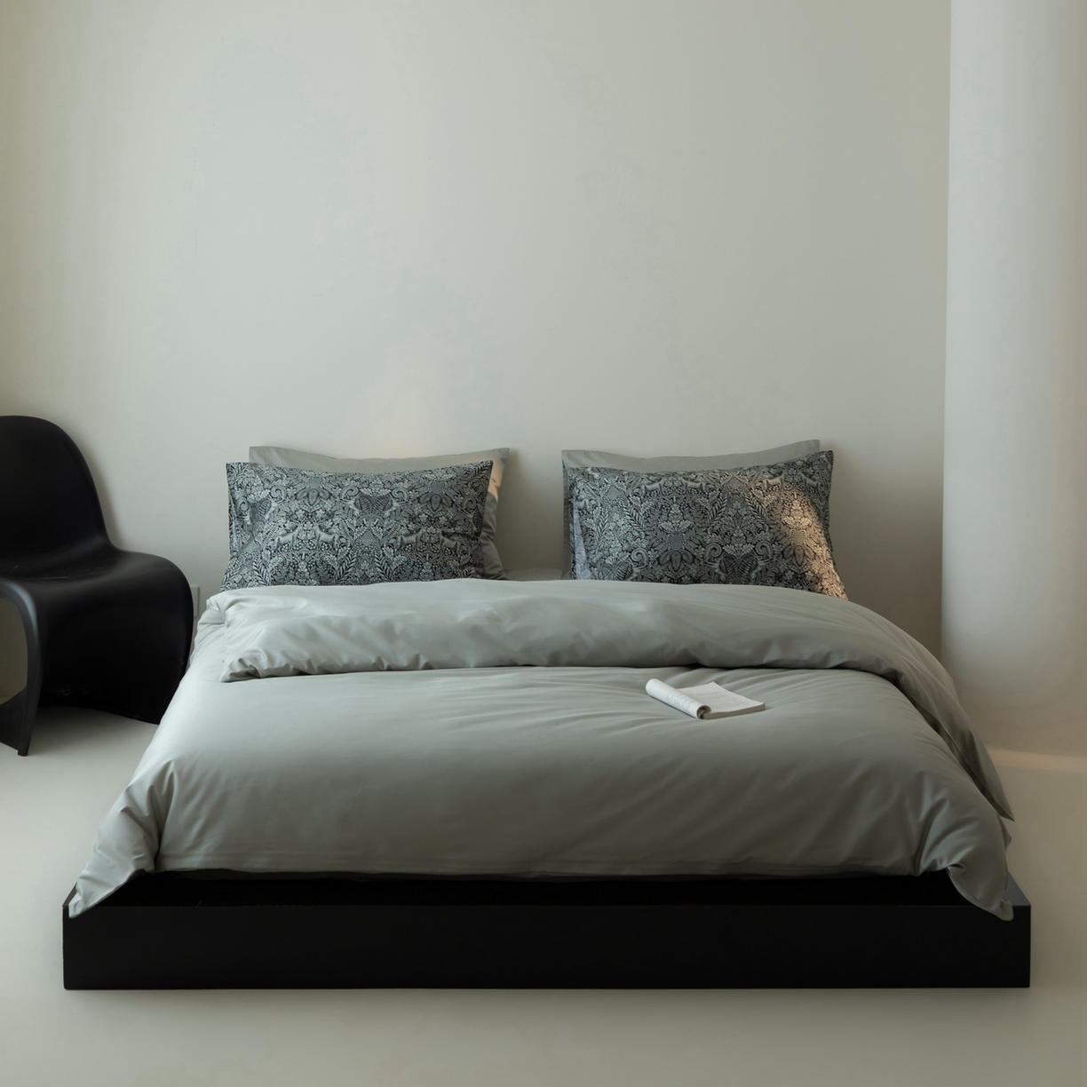 91家纺网 家纺一手货源 找家纺 涞澳家纺 2025新款全棉纯棉贡缎六件套(素色四件套+印花枕套） 雲洛