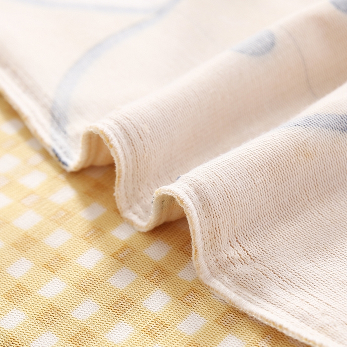 91家纺网 家纺一手货源 找家纺 吉咪兔 2025新款儿童卡通牛奶绒双面绒幼儿园被子三件套六件套保暖被褥被套 呆萌小熊-黄