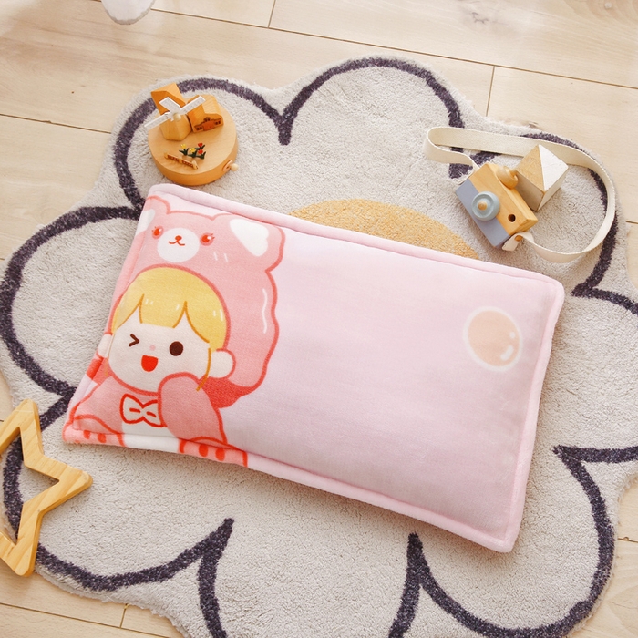 91家纺网 家纺一手货源 找家纺 吉咪兔 2025新款儿童卡通牛奶绒双面绒幼儿园被子三件套六件套保暖被褥被套 可爱女孩