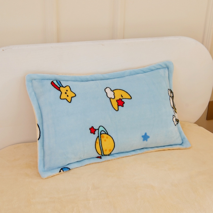 91家纺网 家纺一手货源 找家纺 吉咪兔 2025新款儿童卡通牛奶绒双面绒幼儿园被子三件套六件套保暖被褥被套 探索宇宙