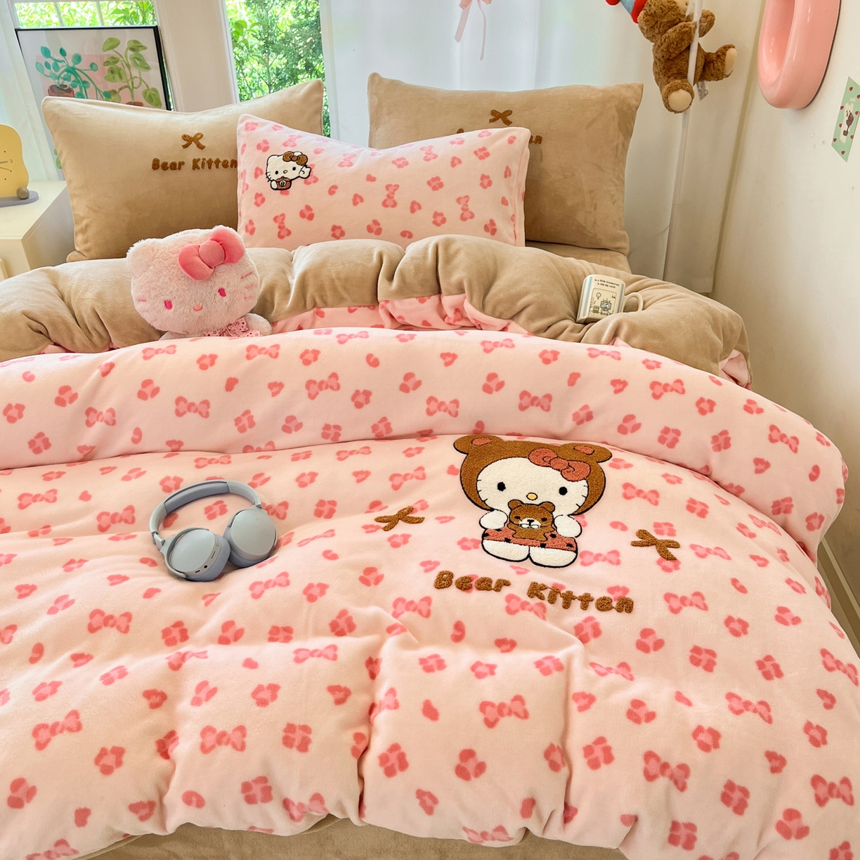 91家纺网 家纺一手货源 找家纺 （总）如一 2025新款卡通毛巾绣系列牛奶绒四件套第一批