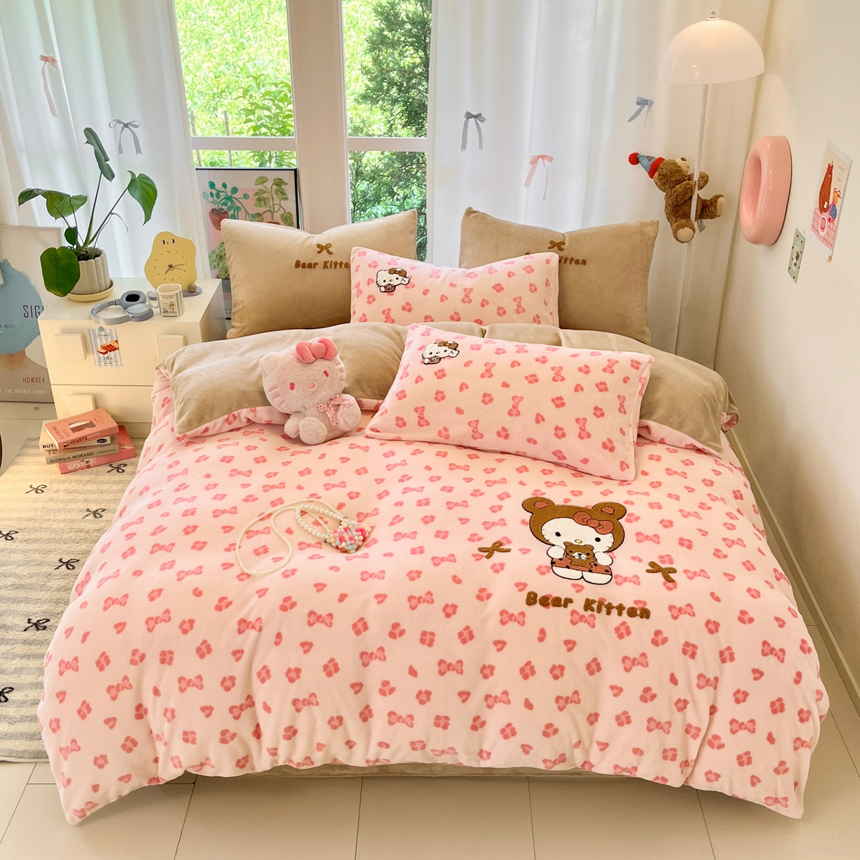 91家纺网 家纺一手货源 找家纺 （总）如一 2025新款卡通毛巾绣系列牛奶绒四件套第一批