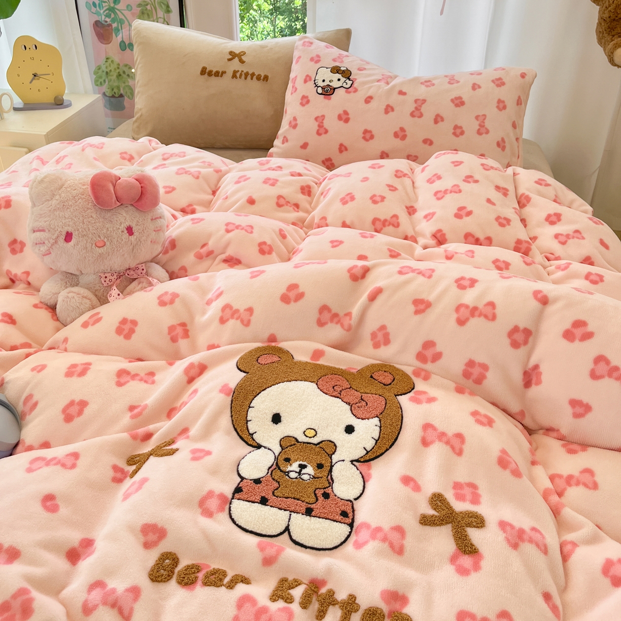 91家纺网 家纺一手货源 找家纺 （总）如一 2025新款卡通毛巾绣系列牛奶绒四件套第一批