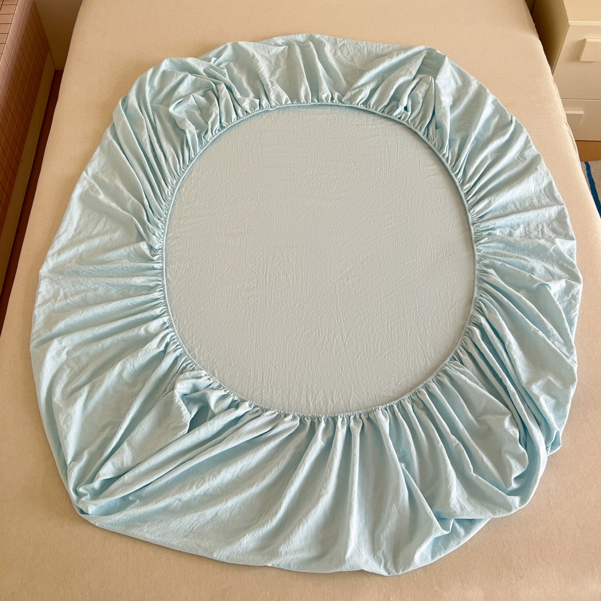 91家纺网 家纺一手货源 找家纺 漫仙阁家纺 2025新品云朵棉可爱风卡通烫画单床笠枕套三件套 花仙子