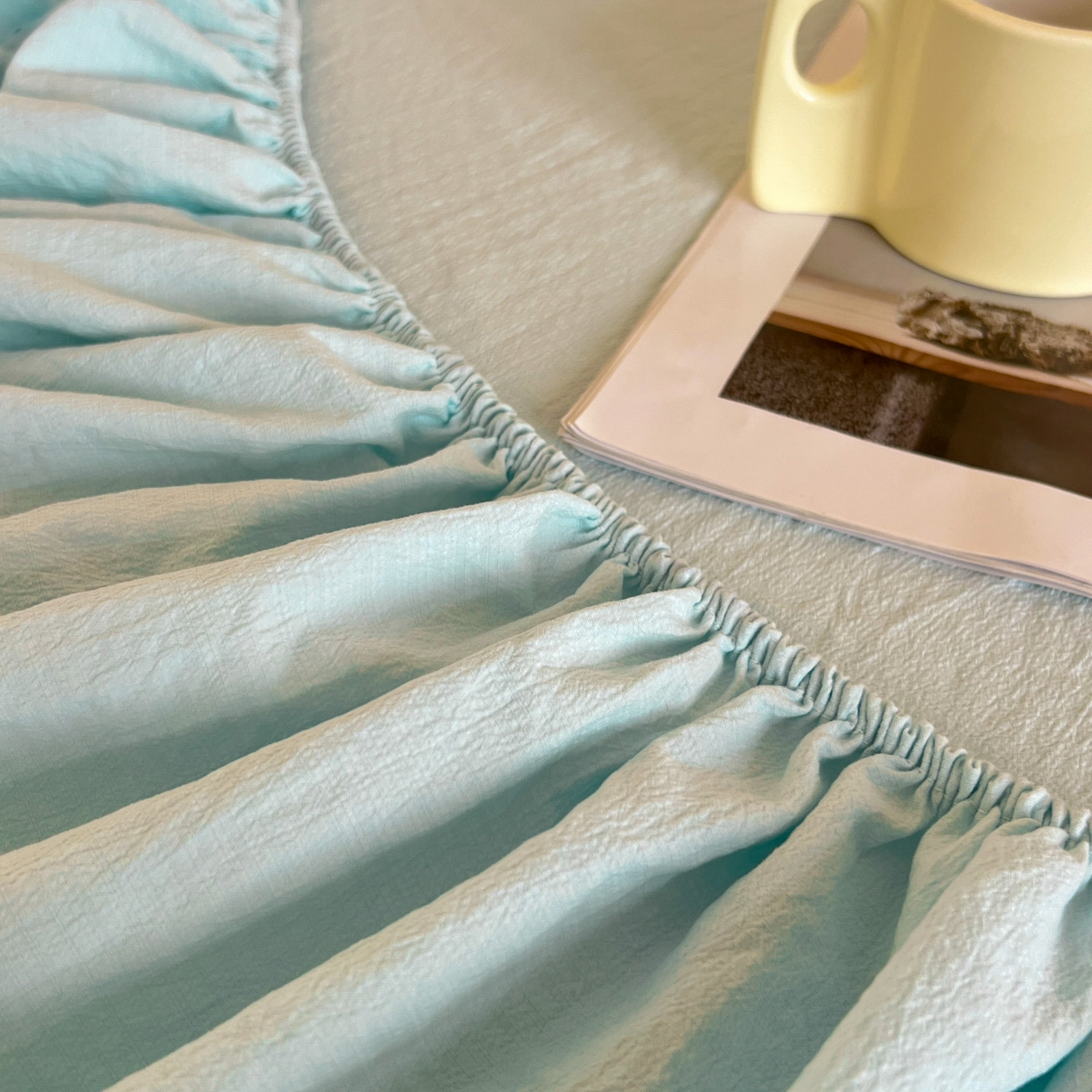 91家纺网 家纺一手货源 找家纺 漫仙阁家纺 2025新品云朵棉可爱风卡通烫画单床笠枕套三件套 花仙子