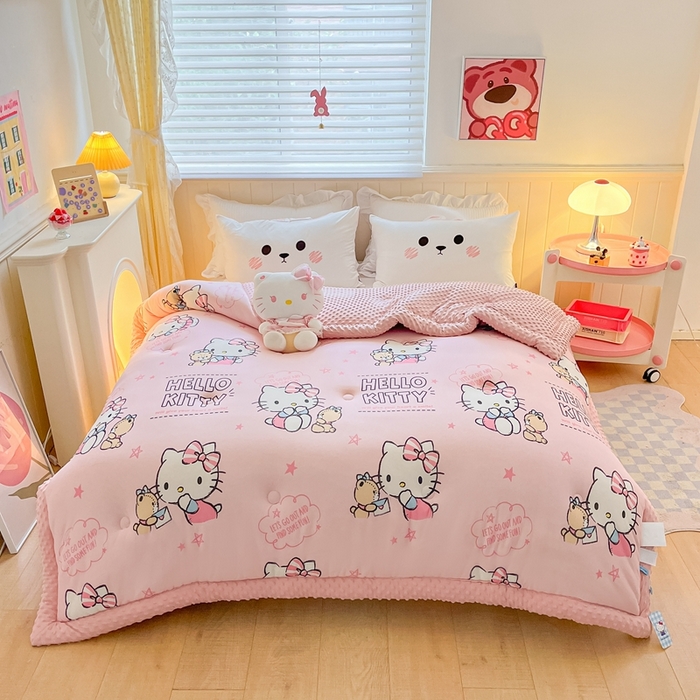 花满路 2025新款儿童秋冬豆豆被kt猫