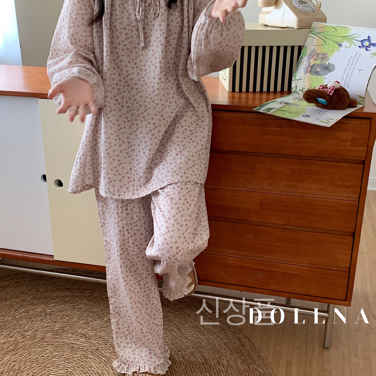 多乐娜 2025新款法式纯棉厚织双层纱睡衣家居服套装（会员-5元） 厚织双层纱-小玫瑰粉