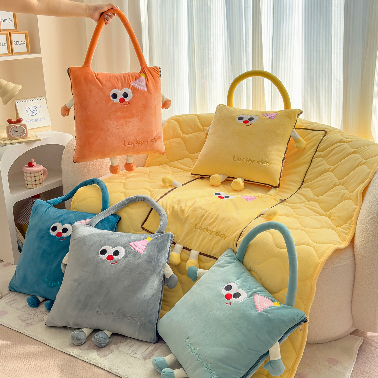 91家纺网 家纺一手货源 找家纺 诺可 2025新款全棉帆布刺绣婚庆系列毛巾绣抱枕枕头枕芯 佳偶天成