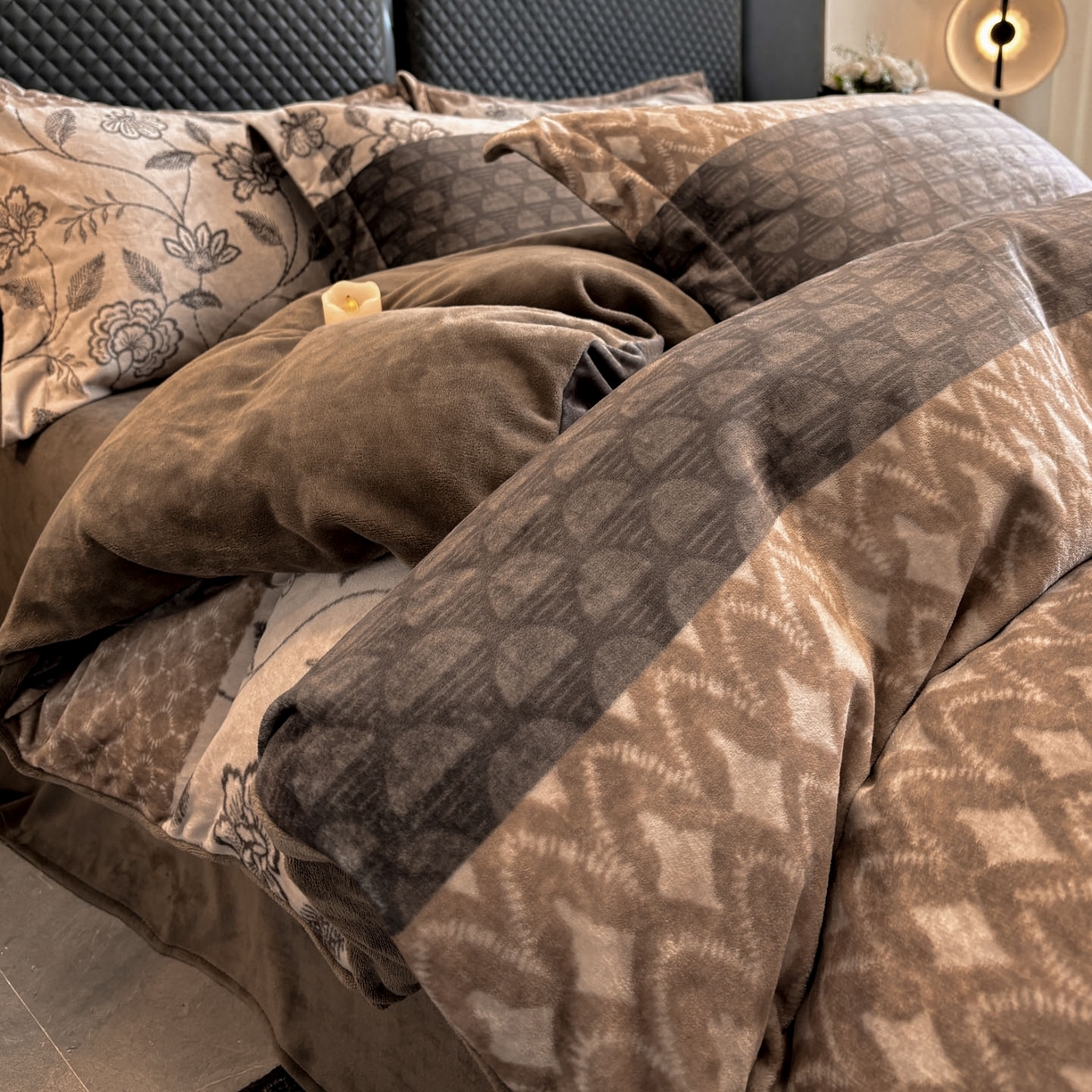 91家纺网 家纺一手货源 找家纺 （总）首尔家纺 2025新款牛奶绒轻奢简约款四件套