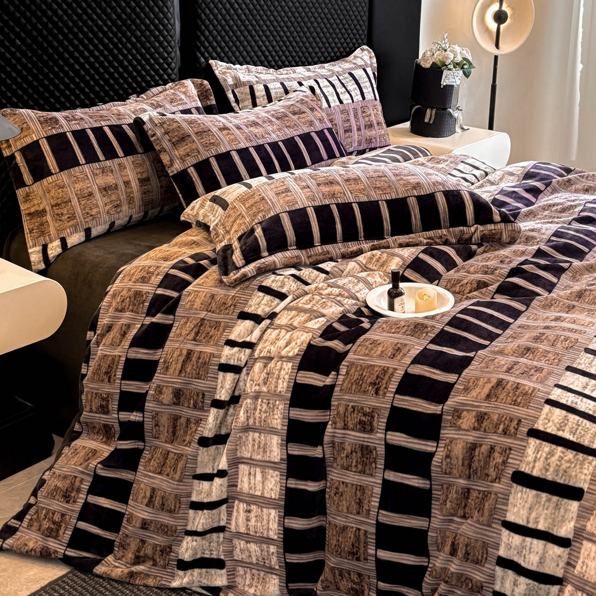 91家纺网 家纺一手货源 找家纺 （总）首尔家纺 2025新款牛奶绒轻奢简约款四件套