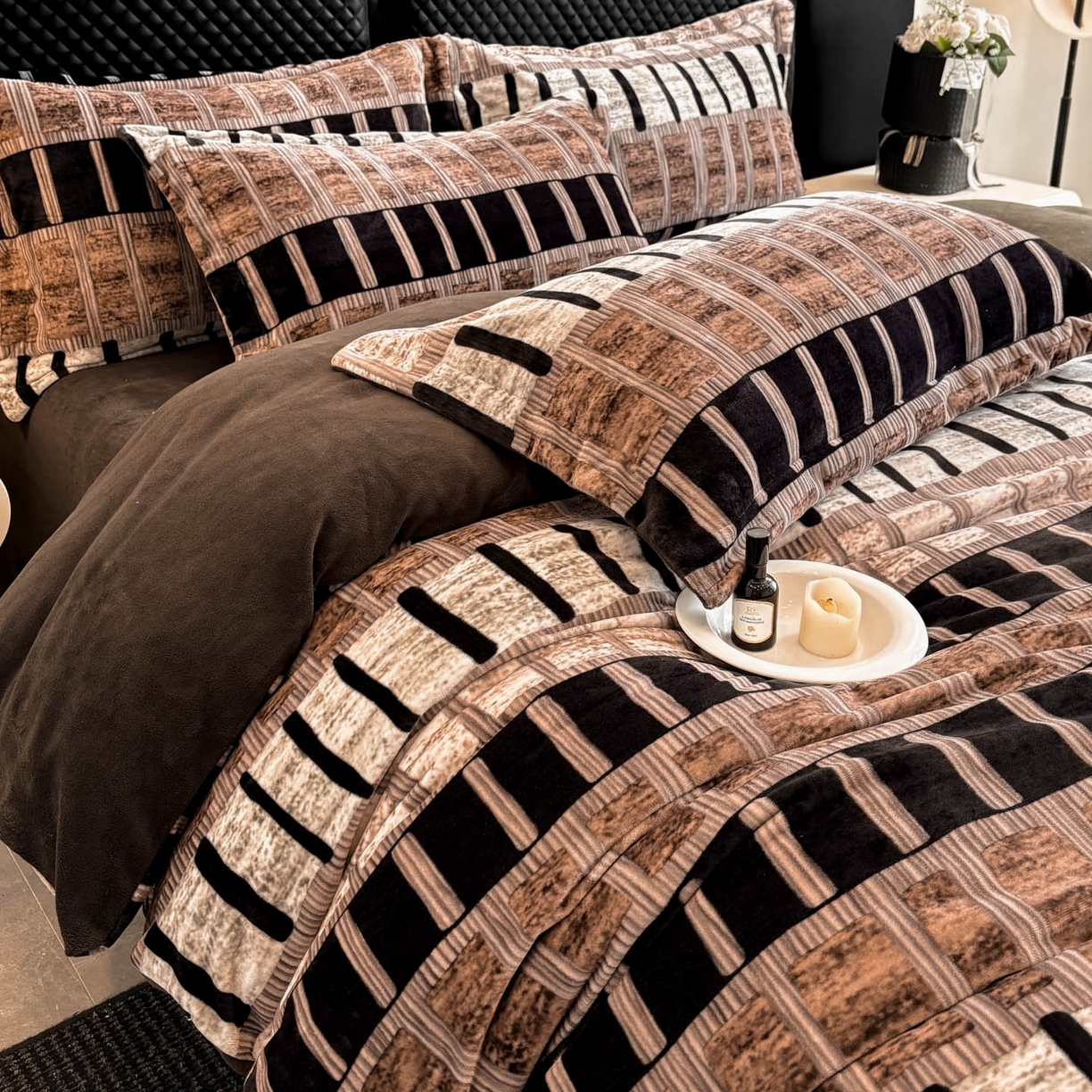 91家纺网 家纺一手货源 找家纺 （总）首尔家纺 2025新款牛奶绒轻奢简约款四件套