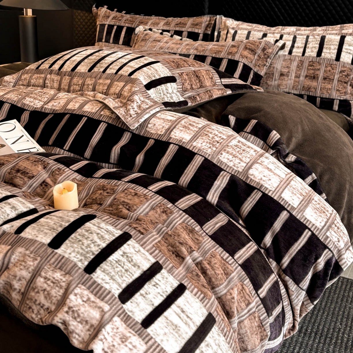 91家纺网 家纺一手货源 找家纺 （总）首尔家纺 2025新款牛奶绒轻奢简约款四件套