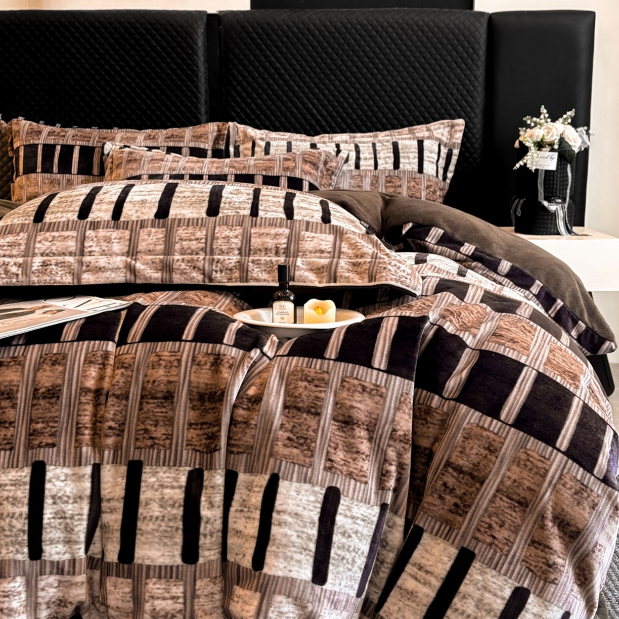 91家纺网 家纺一手货源 找家纺 （总）首尔家纺 2025新款牛奶绒轻奢简约款四件套