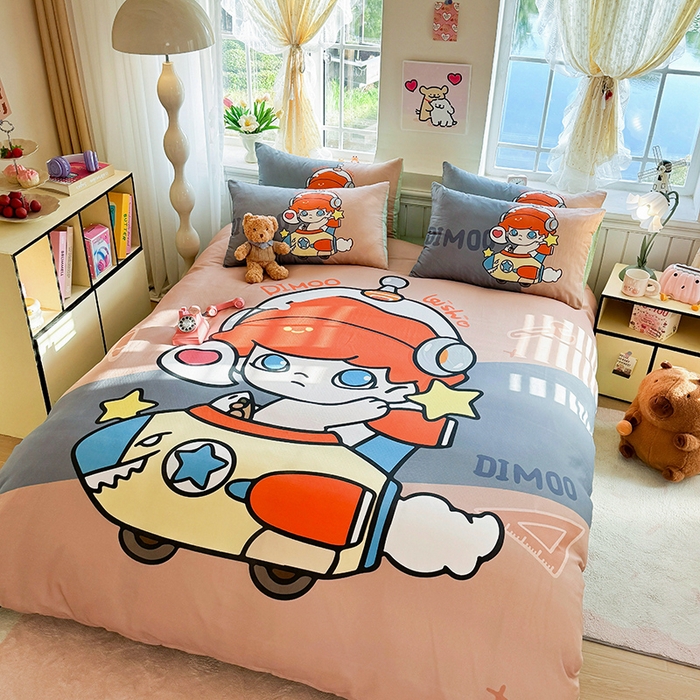 91家纺网 家纺一手货源 找家纺 （总）馨语家居 2025新款全棉双层纱四件套