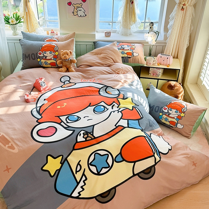 91家纺网 家纺一手货源 找家纺 （总）馨语家居 2025新款全棉双层纱四件套