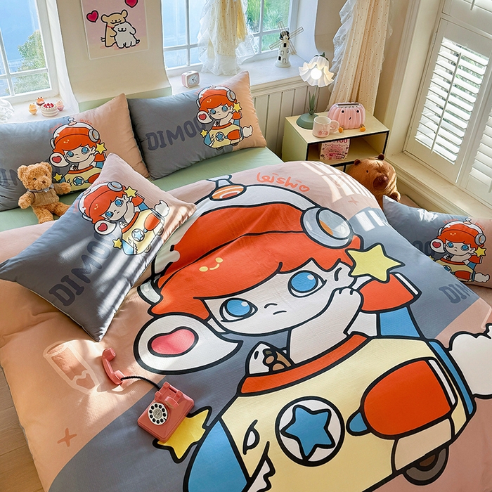 91家纺网 家纺一手货源 找家纺 （总）馨语家居 2025新款全棉双层纱四件套