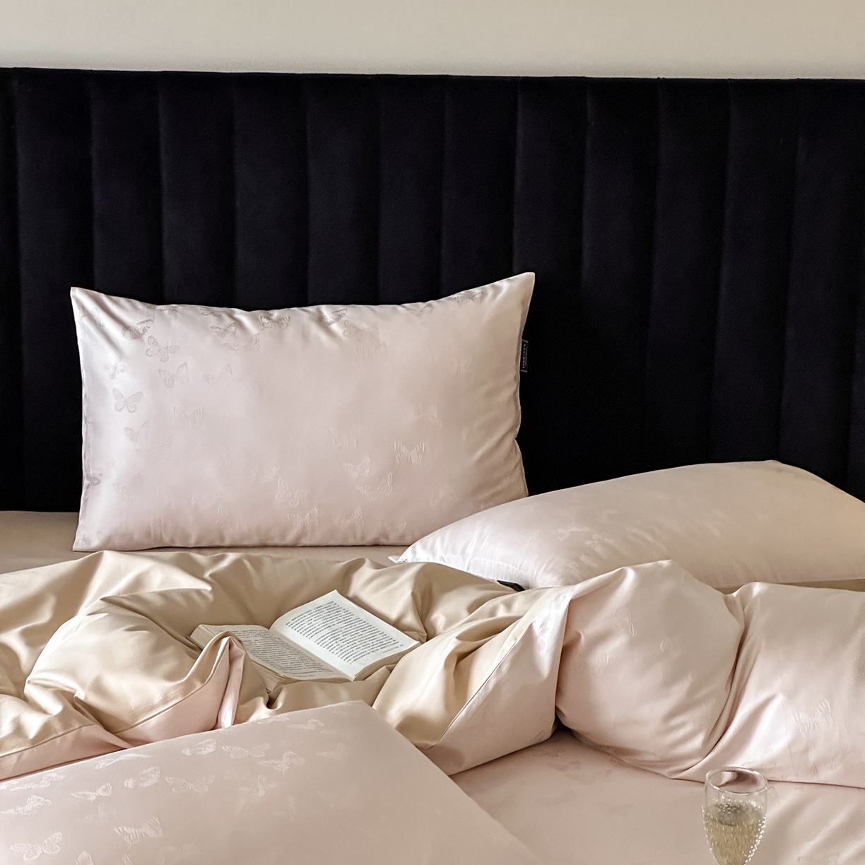 91家纺网 家纺一手货源 找家纺 （总）三味舒屋 2025新款素织静奢系列50支全棉提花磨毛四件套