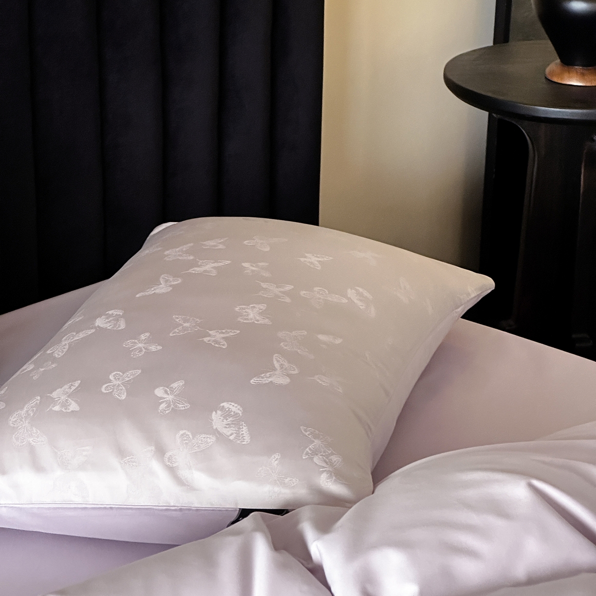 91家纺网 家纺一手货源 找家纺 三味舒屋 2025新款素织静奢系列50支全棉提花磨毛四件套 贝妮紫