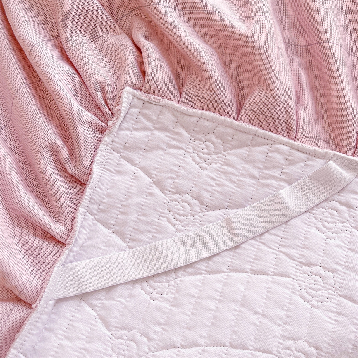 91家纺网 家纺一手货源 找家纺 宜凡家纺 2025新款A类兔绒提花花边牛奶绒夹棉床裙三件套 蝶恋花-优雅紫