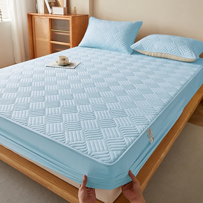 91家纺网 家纺一手货源 找家纺 （总）盛眠家纺 2025新款水洗棉磨毛夹棉床笠-雅格系列