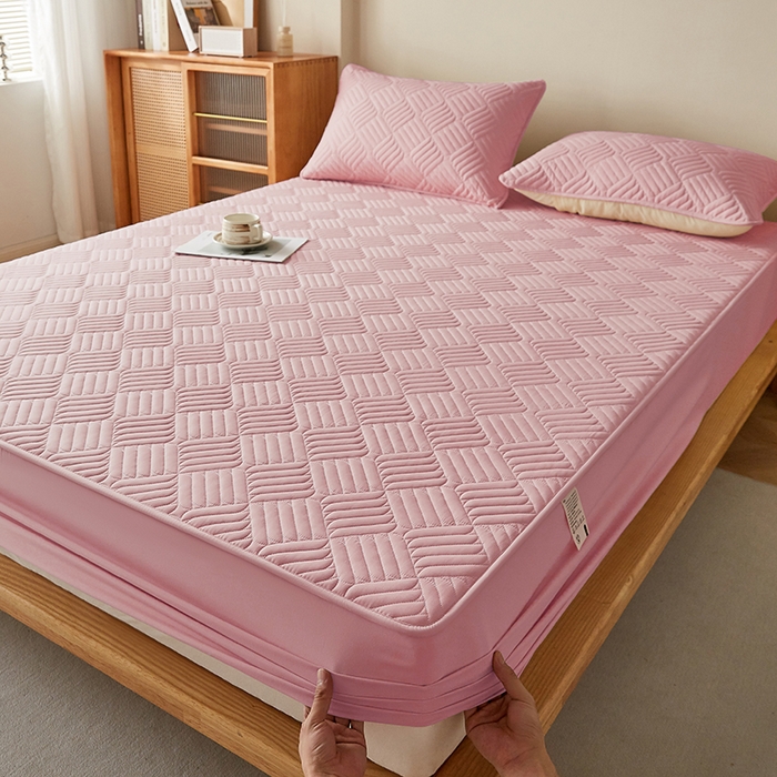 91家纺网 家纺一手货源 找家纺 （总）盛眠家纺 2025新款水洗棉磨毛夹棉床笠-雅格系列