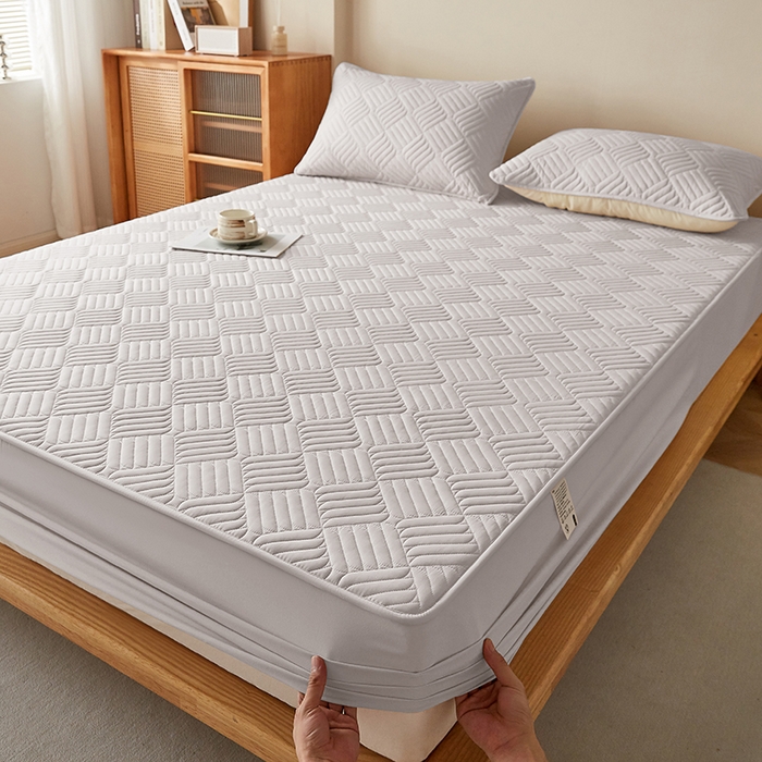 91家纺网 家纺一手货源 找家纺 （总）盛眠家纺 2025新款水洗棉磨毛夹棉床笠-雅格系列