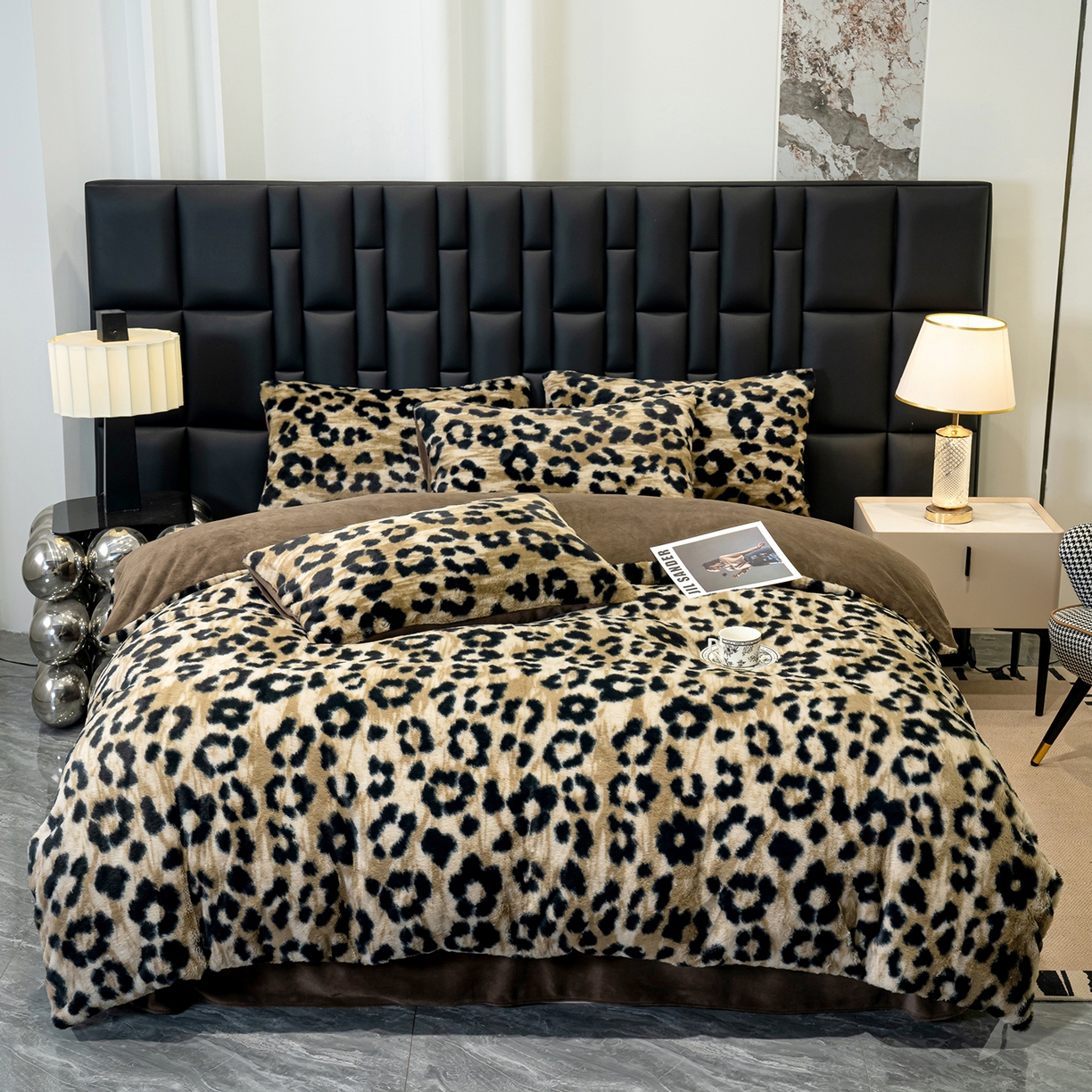 91家纺网 家纺一手货源 找家纺 （总）豫见家纺 2025新款法式美拉德高克重兔毛床单款四件套兔毛简单款