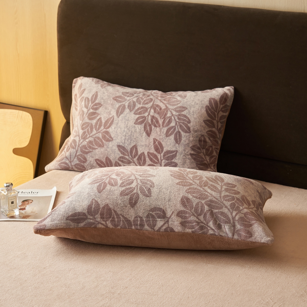 91家纺网 家纺一手货源 找家纺 吾秀家居 绒城  230克美拉德数码绒四件套 牛奶绒四件套 - 暖秋系列 冬日森林