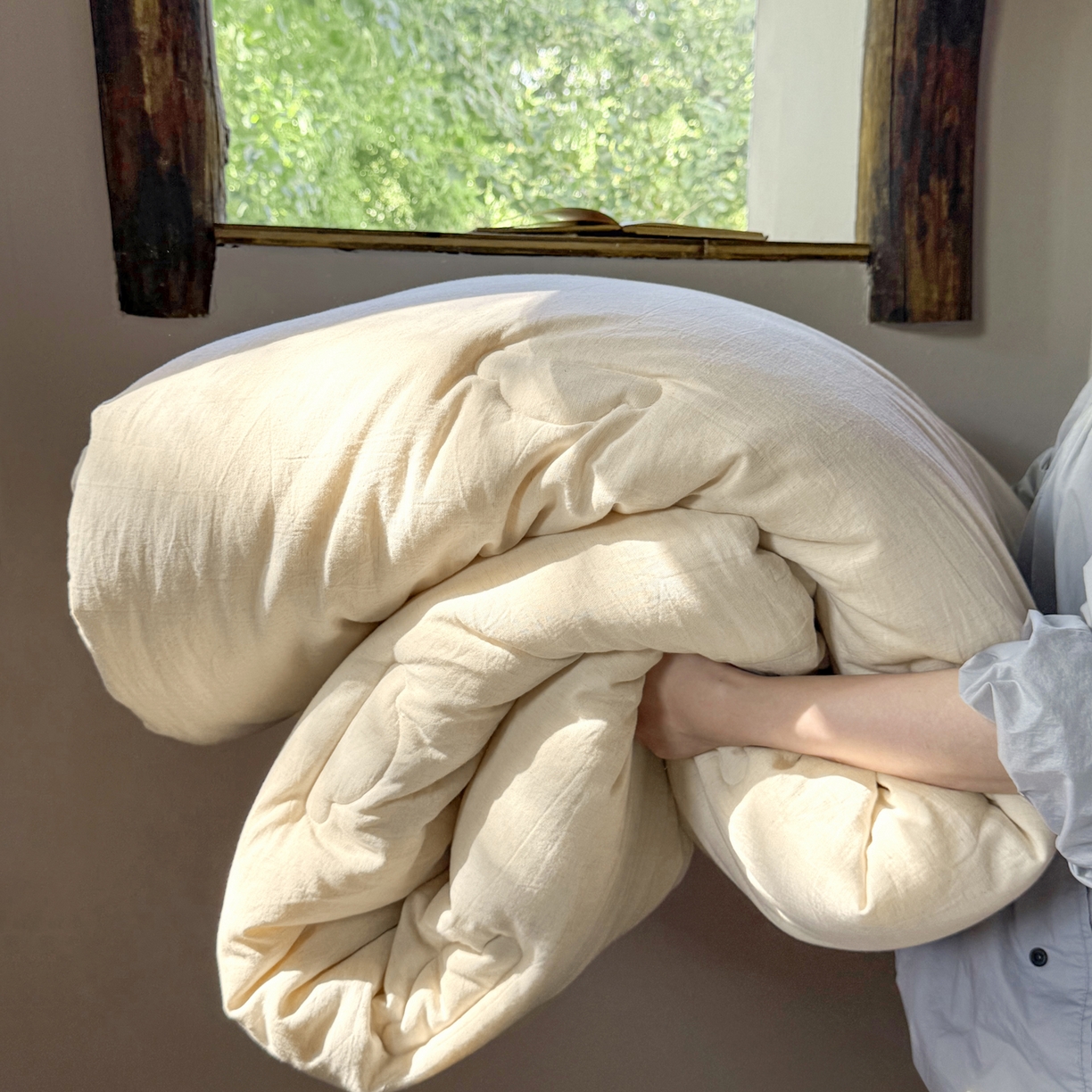 （总）例外 2025新款A类色织亚麻提花水洗棉被子被芯（会员-10元）